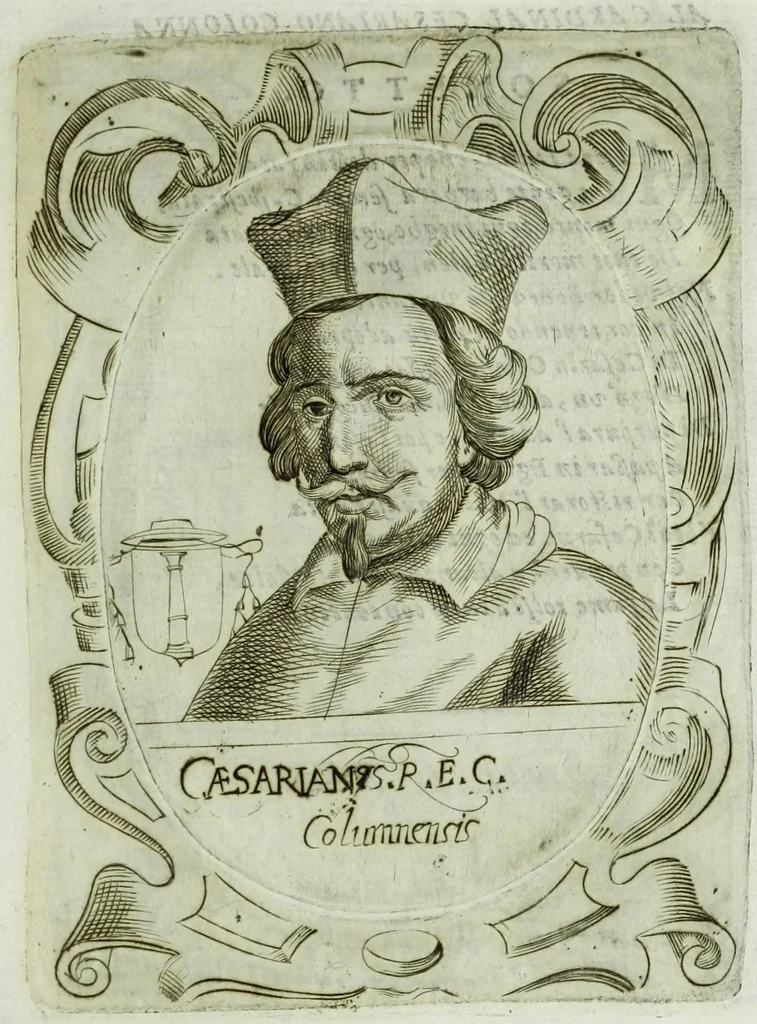 An illustration from Historia della augustissima famiglia Colonna, dove si contiene l'antica sua origine, descendenza, e progressi, vite de santi, de papi, cardinali, e capitani più illustri di essa, laconicamente, 1658, leaf 125
