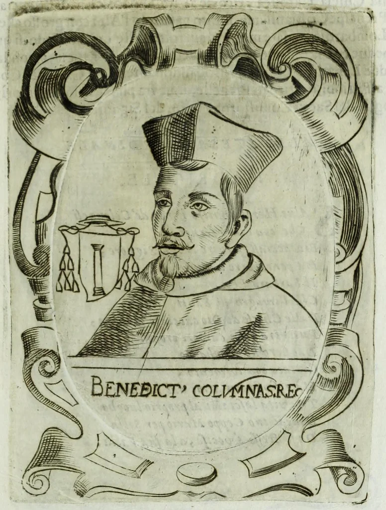 An illustration from Historia della augustissima famiglia Colonna, dove si contiene l'antica sua origine, descendenza, e progressi, vite de santi, de papi, cardinali, e capitani più illustri di essa, laconicamente, 1658, leaf 127