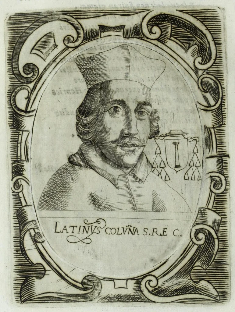 An illustration from Historia della augustissima famiglia Colonna, dove si contiene l'antica sua origine, descendenza, e progressi, vite de santi, de papi, cardinali, e capitani più illustri di essa, laconicamente, 1658, leaf 144