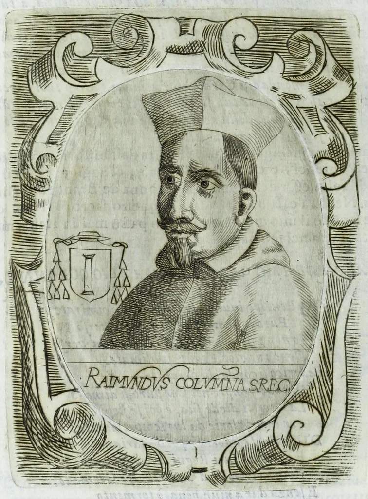 An illustration from Historia della augustissima famiglia Colonna, dove si contiene l'antica sua origine, descendenza, e progressi, vite de santi, de papi, cardinali, e capitani più illustri di essa, laconicamente, 1658, leaf 148
