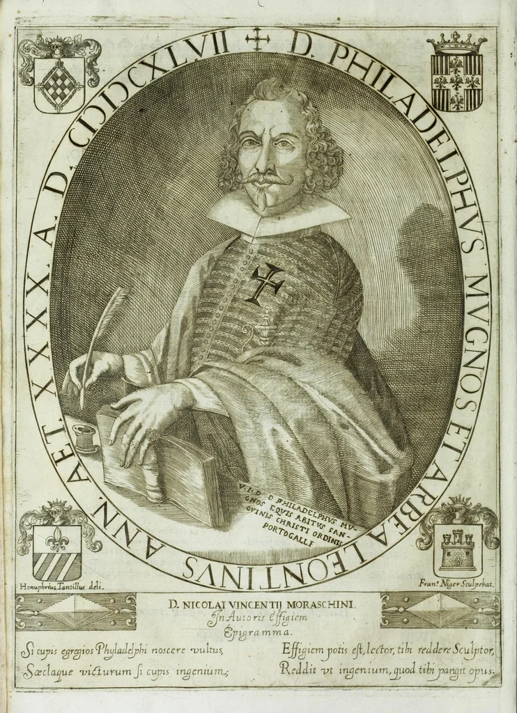 An illustration from Historia della augustissima famiglia Colonna, dove si contiene l'antica sua origine, descendenza, e progressi, vite de santi, de papi, cardinali, e capitani più illustri di essa, laconicamente, 1658, leaf 16