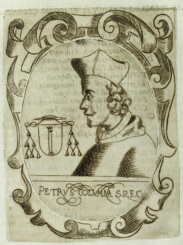 An illustration from Historia della augustissima famiglia Colonna, dove si contiene l'antica sua origine, descendenza, e progressi, vite de santi, de papi, cardinali, e capitani più illustri di essa, laconicamente, 1658, leaf 162