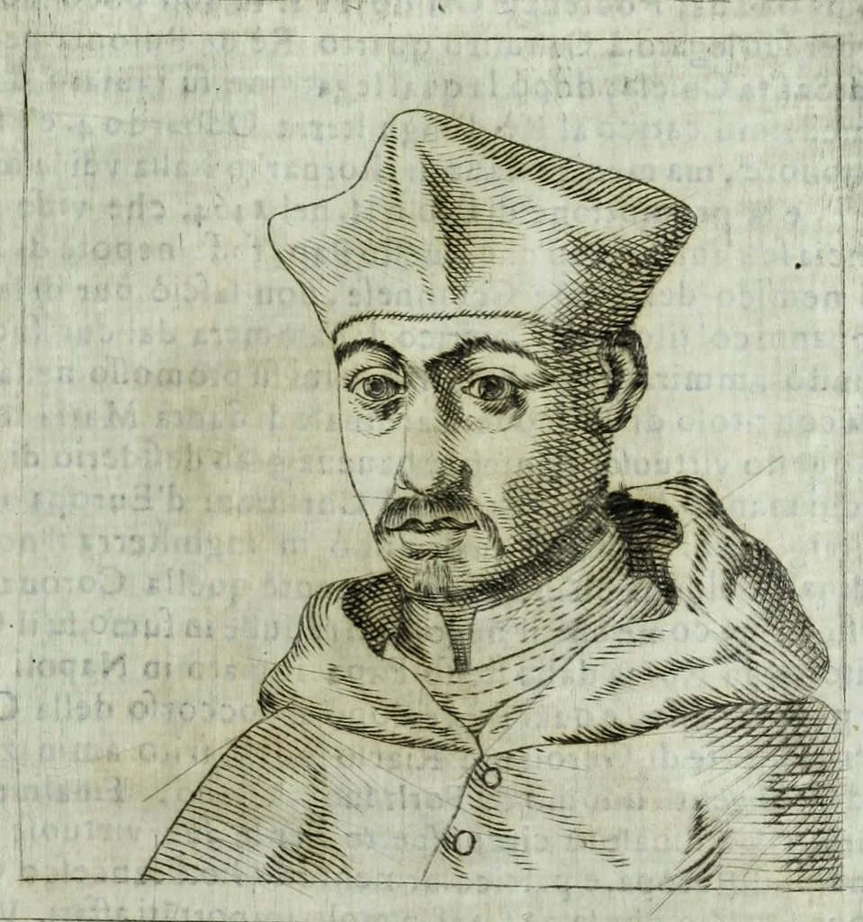 An illustration from Historia della augustissima famiglia Colonna, dove si contiene l'antica sua origine, descendenza, e progressi, vite de santi, de papi, cardinali, e capitani più illustri di essa, laconicamente, 1658, leaf 187
