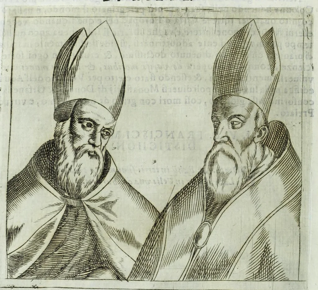 An illustration from Historia della augustissima famiglia Colonna, dove si contiene l'antica sua origine, descendenza, e progressi, vite de santi, de papi, cardinali, e capitani più illustri di essa, laconicamente, 1658, leaf 212