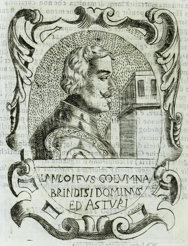 An illustration from Historia della augustissima famiglia Colonna, dove si contiene l'antica sua origine, descendenza, e progressi, vite de santi, de papi, cardinali, e capitani più illustri di essa, laconicamente, 1658, leaf 232