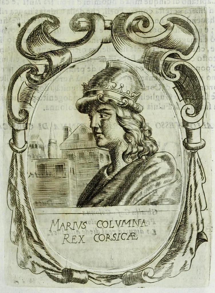 An illustration from Historia della augustissima famiglia Colonna, dove si contiene l'antica sua origine, descendenza, e progressi, vite de santi, de papi, cardinali, e capitani più illustri di essa, laconicamente, 1658, leaf 245