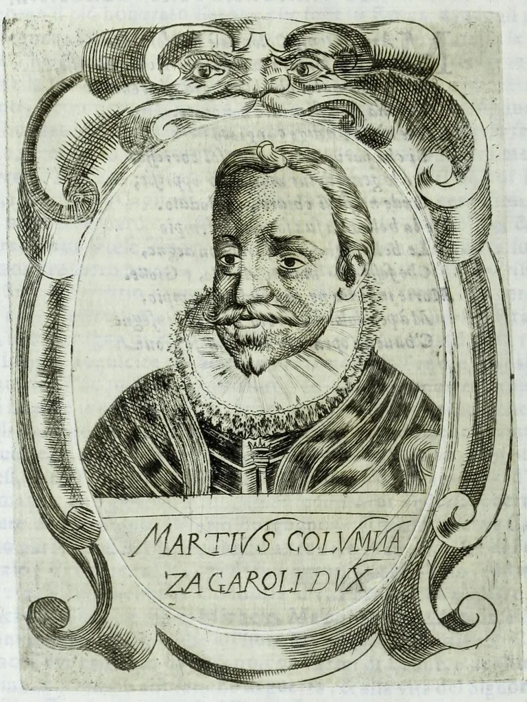 An illustration from Historia della augustissima famiglia Colonna, dove si contiene l'antica sua origine, descendenza, e progressi, vite de santi, de papi, cardinali, e capitani più illustri di essa, laconicamente, 1658, leaf 284