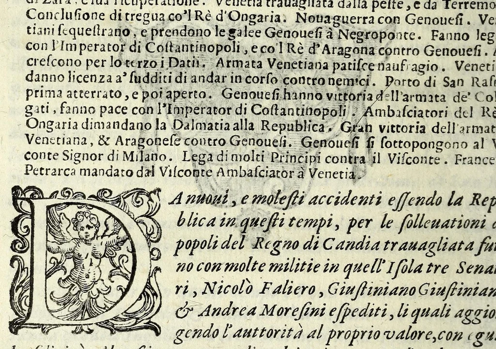 An illustration from Historia della Città e Republica di Venetia, 1637, leaf 264