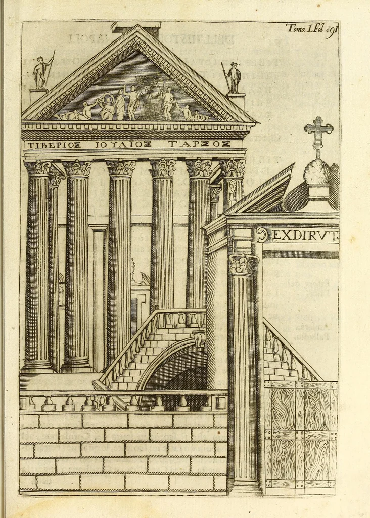 An illustration from Historia della città e regno di Napoli, 1675, leaf 131