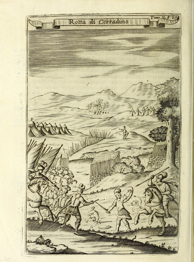 An illustration from Historia della città e regno di Napoli, 1675, leaf 260