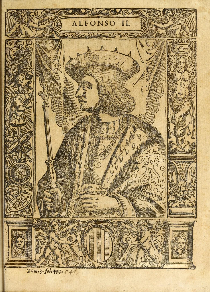 An illustration from Historia della città e regno di Napoli, 1675, leaf 579