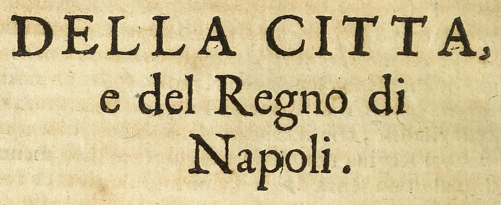 An illustration from Historia della città e regno di Napoli, 1675, leaf 304