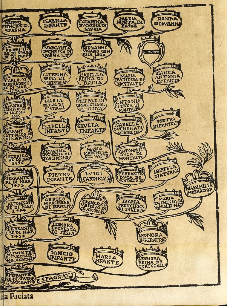 An illustration from Historia della città e regno di Napoli, 1675, leaf 35