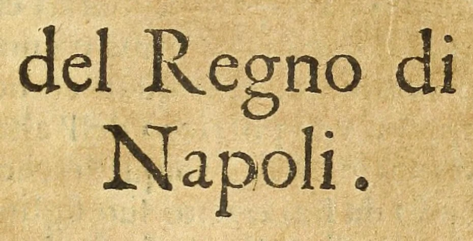 An illustration from Historia della città e regno di Napoli, 1675, leaf 405