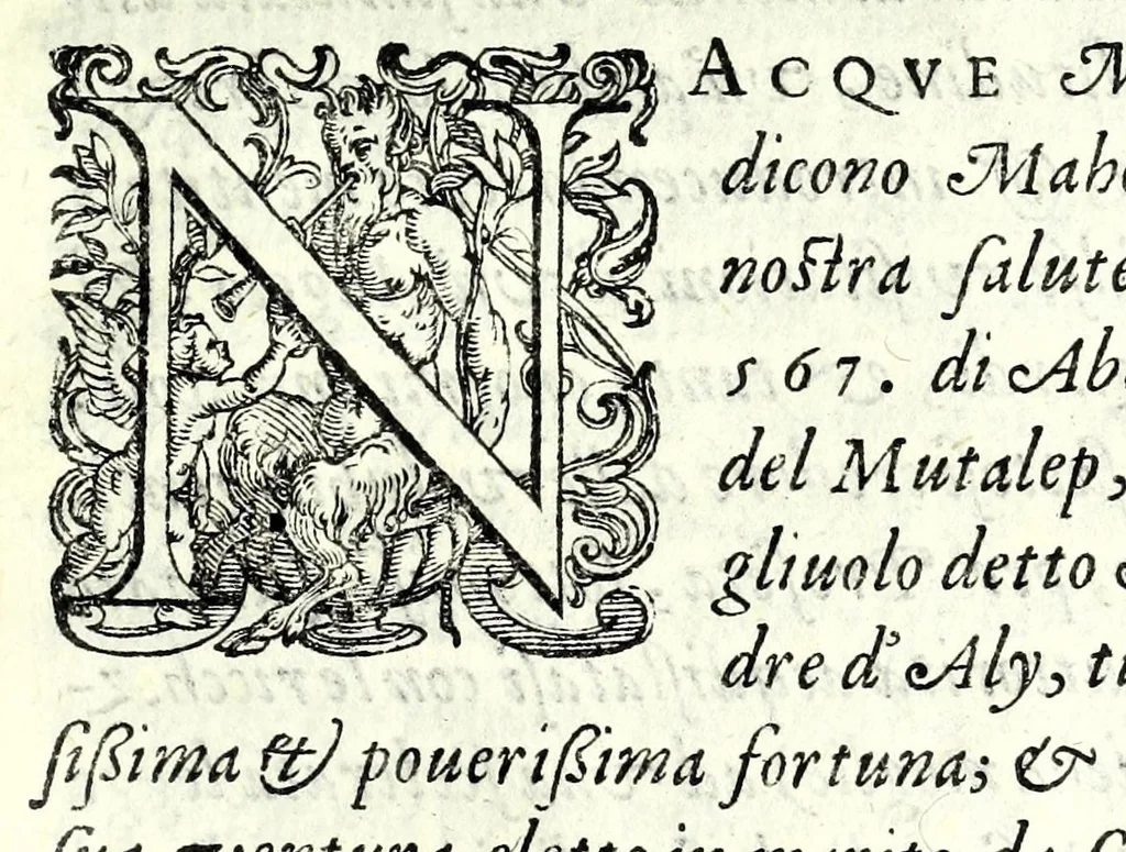 An illustration from Historia della guerra fra Turchi, et Persiani, 1594, leaf 75