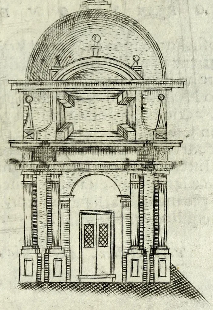 An illustration from Historia della Madonna santissima d'Oroppa : ne' monti della citta di Biella nel Piemonte : diuisa in libri trè .., 1659, leaf 255