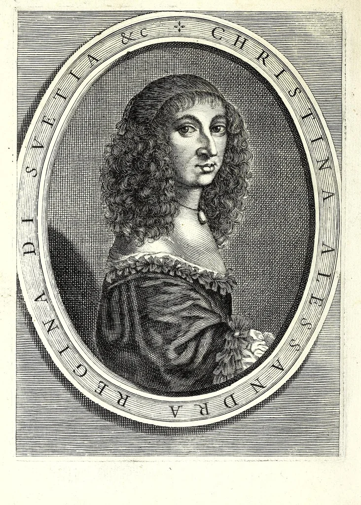 An illustration from Historia della sacra real maestà di Christina Alessandra regina di Suetia, &c., 1656, leaf 12