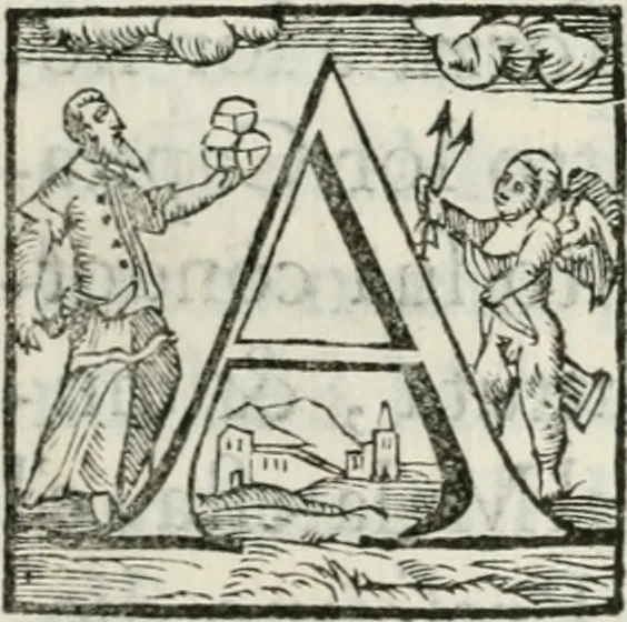 An illustration from Historia della vita, et fatti dell' eccellentissimo capitano di gverra Bartolomeo Coglione, 1569, leaf 176