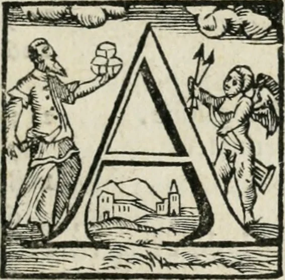 An illustration from Historia della vita, et fatti dell' eccellentissimo capitano di gverra Bartolomeo Coglione, 1569, leaf 8