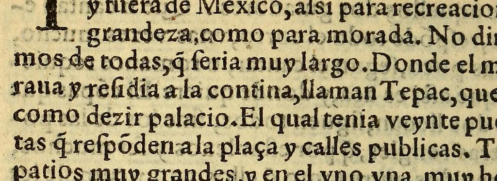 An illustration from Historia de Mexico, : con el descubrimiento dela Nueua España, conquistada por el muy illustre y valeroso principe don Fernando Cortes, ..., 1554, leaf 222