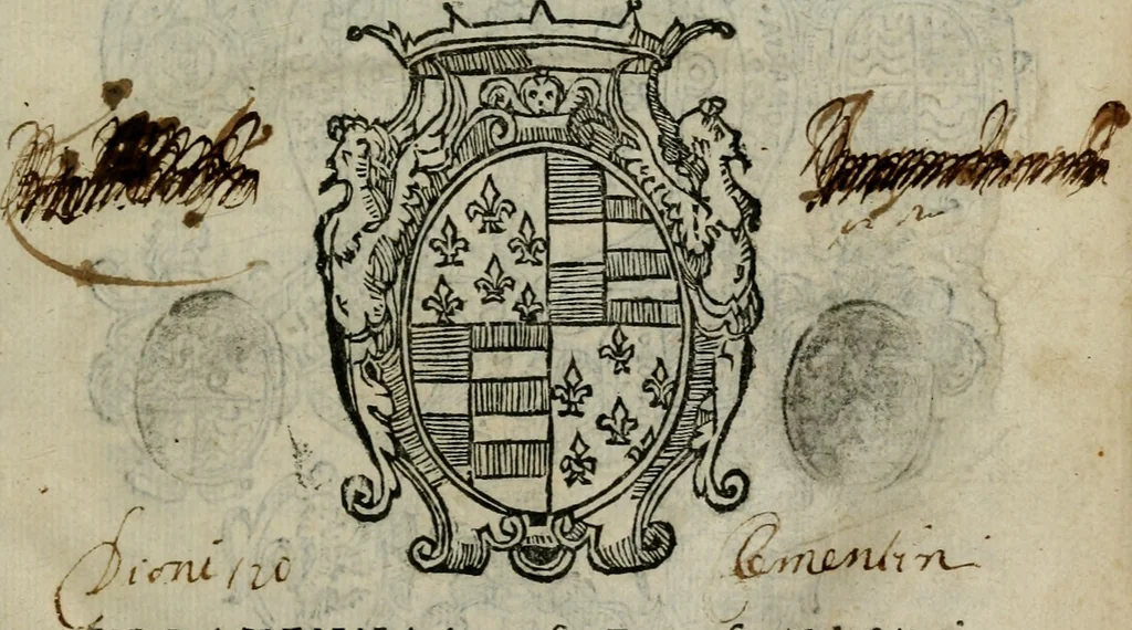 An illustration from Historia de' Rossi parmigiani, 1583, leaf 4