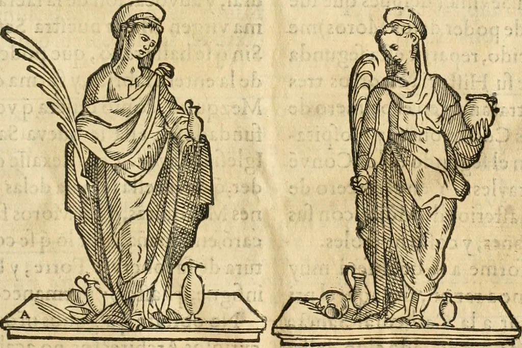 An illustration from Historia de Sevilla, en la qval se contienen svs antigvedades, grandezas, y cosas memorables en ella acontecidas, desde su fundacion hasta nuestros tiempos .., 1586, leaf 200