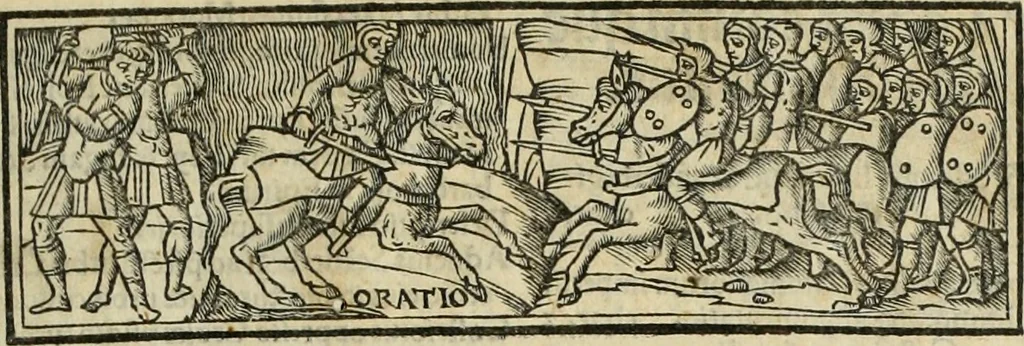 An illustration from Historia de uita et gestis Scanderbegi Epirotarum principis, 1508, leaf 2
