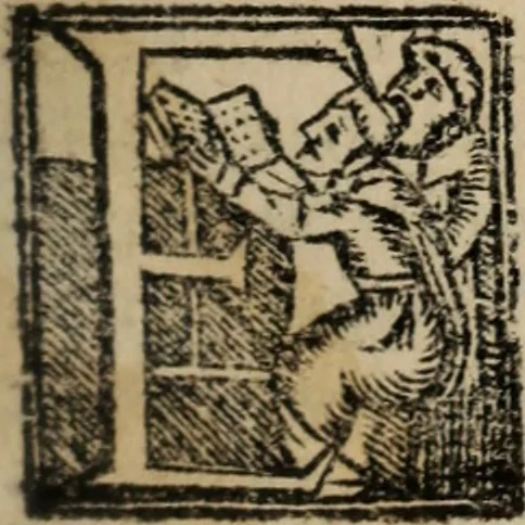 An illustration from Historia do bemauenturado Sam Ioão de Sahagum, patrão Salamantino, primeyra[-segunda] parte, 1609, leaf 304