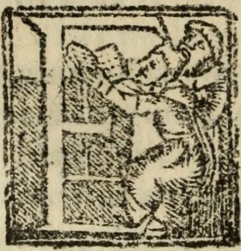 An illustration from Historia do bemauenturado Sam Ioão de Sahagum, patrão Salamantino, primeyra[-segunda] parte, 1609, leaf 435