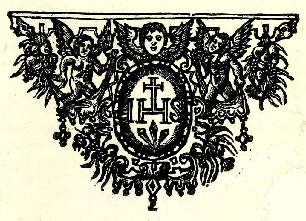 An illustration from Historia ecclesiastica da igreja de Lisboa. Vida, e acçoens de seus prelados, & varoẽs eminentes em santidade, que nella florecerão. Escrita em dous volumes, 1642, leaf 591