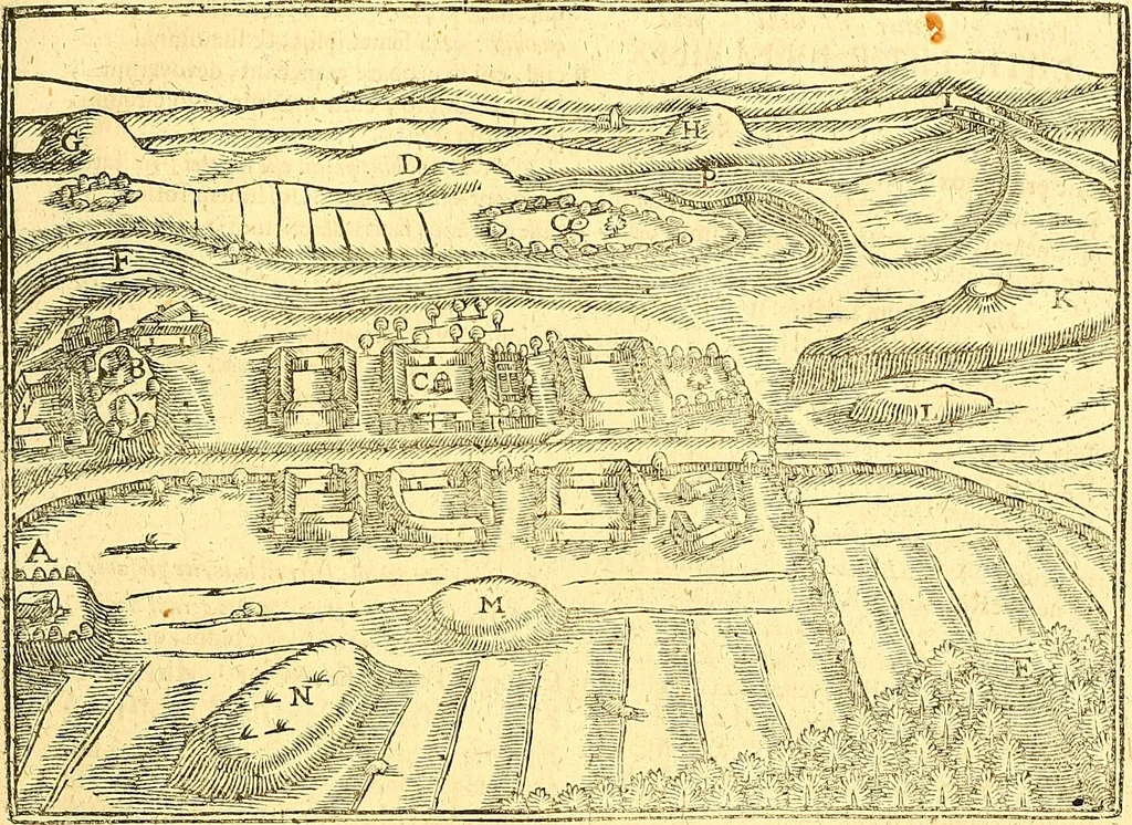 An illustration from Historiae Danicae libri XVI, 1644, leaf 554
