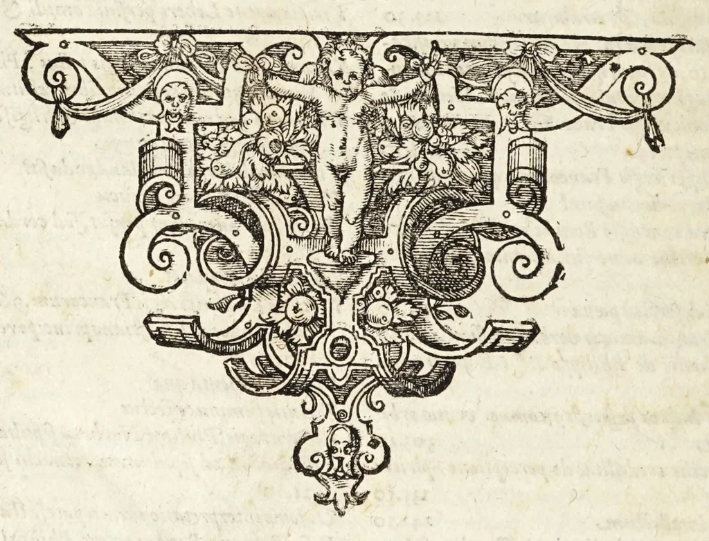 An illustration from Historiae Francorvm ab anno Christi DCCCC ad Ann. M.CC.LXXXV scriptores veteres XI : in quibus Glaber ... [et al.] extrema stirpis Carolinae et Capetiorvm regvm res gestas vsque ad Philippum, D. Ludouici filium regem, explicantes, 1596, leaf 548
