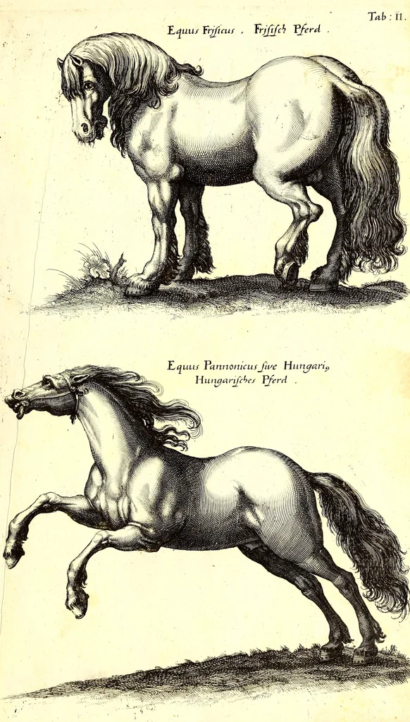 An illustration from Historiae naturalis de quadrupetibus libri : cum aeneis figuris; [Historiae naturalis de serpentibus libri II ; Historiae naturalis de insectis libri III ; Historiae naturalis de exanguibus aquaticis libri IV ; Historiae naturalis de piscibus et cetis libri V ; Historiae naturalis de avibus libri VI], 1650, leaf 16