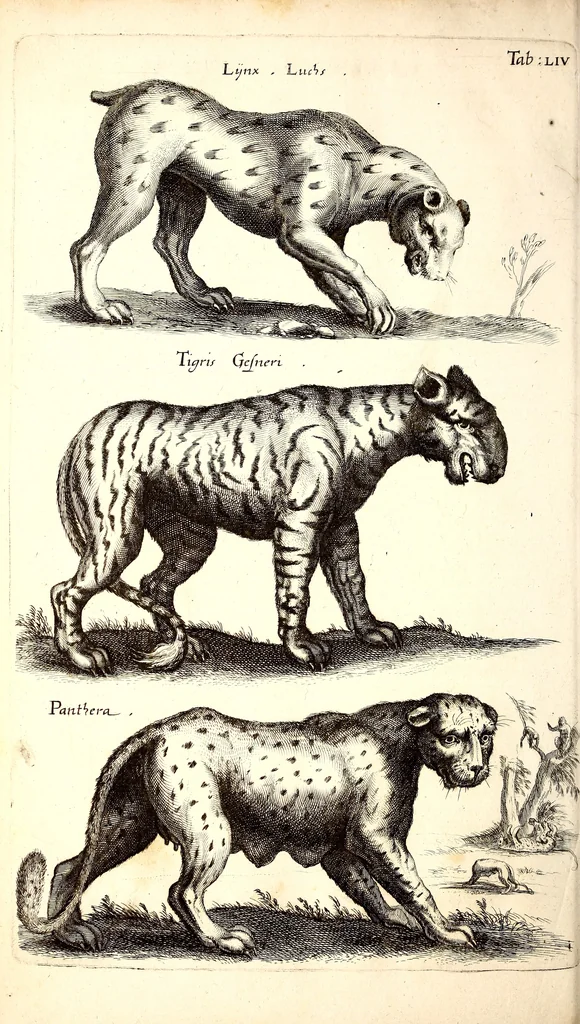 An illustration from Historiae naturalis de quadrupetibus libri : cum aeneis figuris; [Historiae naturalis de serpentibus libri II ; Historiae naturalis de insectis libri III ; Historiae naturalis de exanguibus aquaticis libri IV ; Historiae naturalis de piscibus et cetis libri V ; Historiae naturalis de avibus libri VI], 1650, leaf 225
