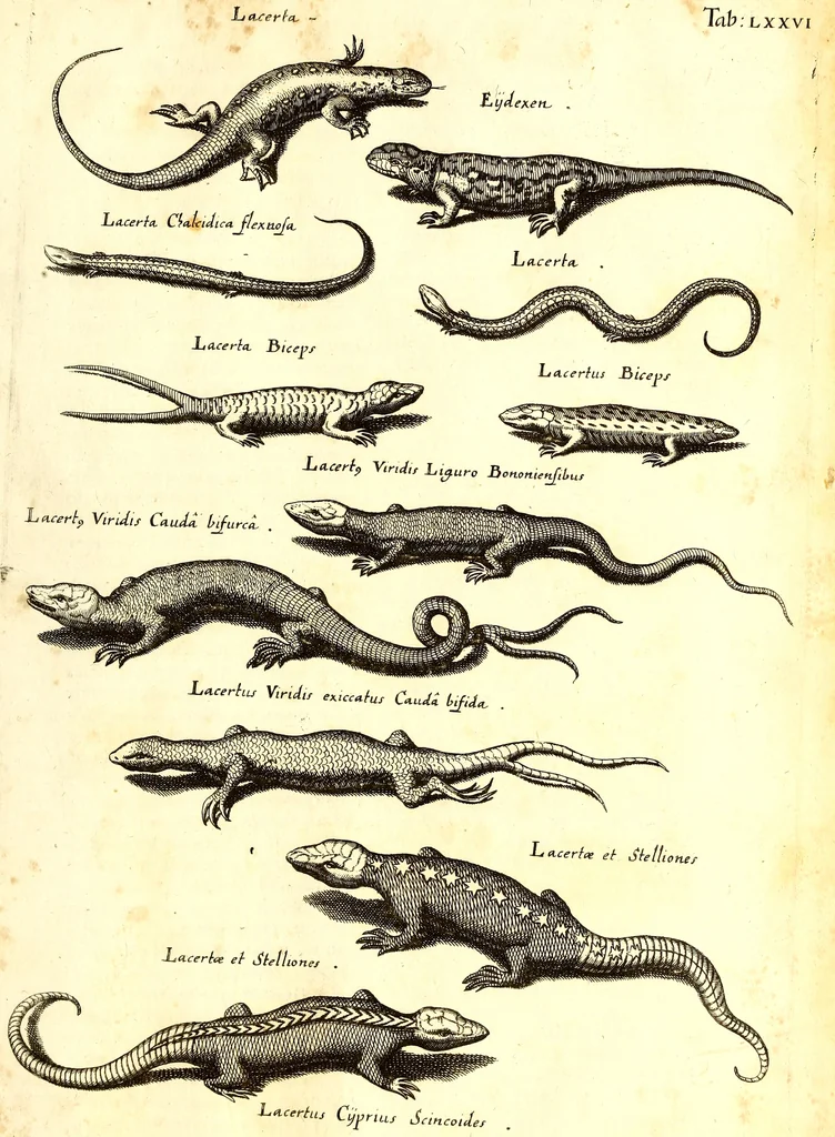 An illustration from Historiae naturalis de quadrupetibus libri : cum aeneis figuris; [Historiae naturalis de serpentibus libri II ; Historiae naturalis de insectis libri III ; Historiae naturalis de exanguibus aquaticis libri IV ; Historiae naturalis de piscibus et cetis libri V ; Historiae naturalis de avibus libri VI], 1650, leaf 338