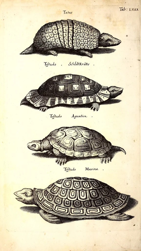 An illustration from Historiae naturalis de quadrupetibus libri : cum aeneis figuris; [Historiae naturalis de serpentibus libri II ; Historiae naturalis de insectis libri III ; Historiae naturalis de exanguibus aquaticis libri IV ; Historiae naturalis de piscibus et cetis libri V ; Historiae naturalis de avibus libri VI], 1650, leaf 359