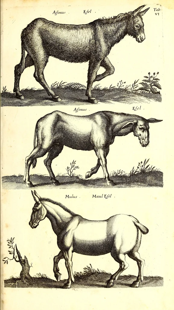 An illustration from Historiae naturalis de quadrupetibus libri : cum aeneis figuris; [Historiae naturalis de serpentibus libri II ; Historiae naturalis de insectis libri III ; Historiae naturalis de exanguibus aquaticis libri IV ; Historiae naturalis de piscibus et cetis libri V ; Historiae naturalis de avibus libri VI], 1650, leaf 36