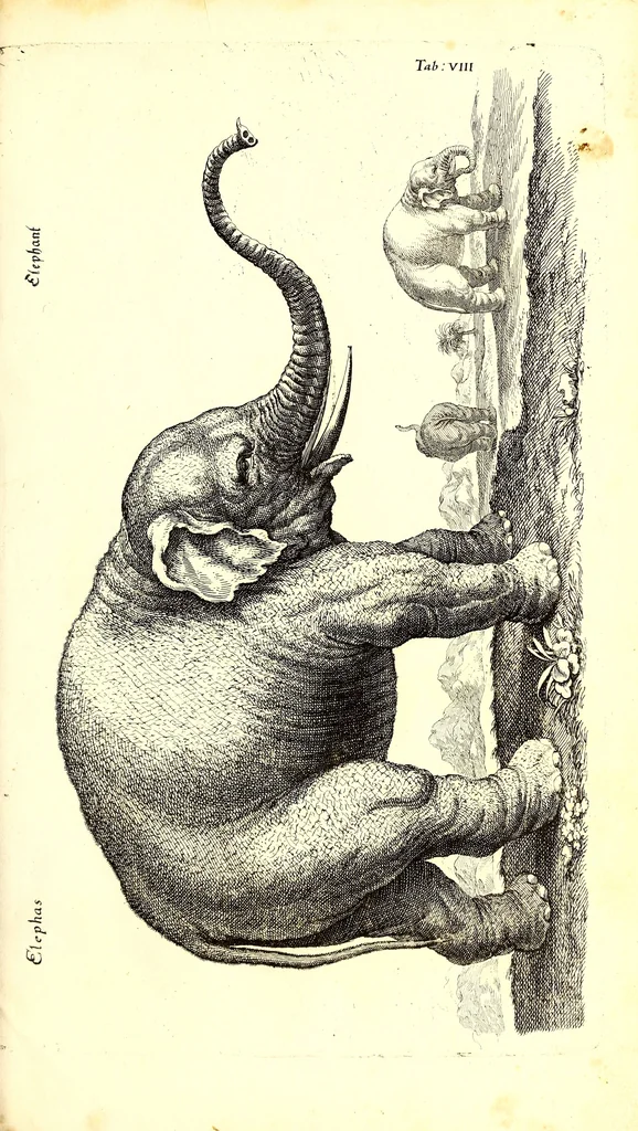 An illustration from Historiae naturalis de quadrupetibus libri : cum aeneis figuris; [Historiae naturalis de serpentibus libri II ; Historiae naturalis de insectis libri III ; Historiae naturalis de exanguibus aquaticis libri IV ; Historiae naturalis de piscibus et cetis libri V ; Historiae naturalis de avibus libri VI], 1650, leaf 54