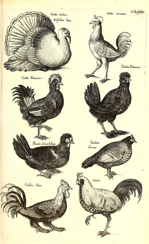 An illustration from Historiae naturalis de quadrupetibus libri : cum aeneis figuris; [Historiae naturalis de serpentibus libri II ; Historiae naturalis de insectis libri III ; Historiae naturalis de exanguibus aquaticis libri IV ; Historiae naturalis de piscibus et cetis libri V ; Historiae naturalis de avibus libri VI], 1650, leaf 142