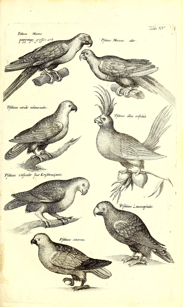 An illustration from Historiae naturalis de quadrupetibus libri : cum aeneis figuris; [Historiae naturalis de serpentibus libri II ; Historiae naturalis de insectis libri III ; Historiae naturalis de exanguibus aquaticis libri IV ; Historiae naturalis de piscibus et cetis libri V ; Historiae naturalis de avibus libri VI], 1650, leaf 70