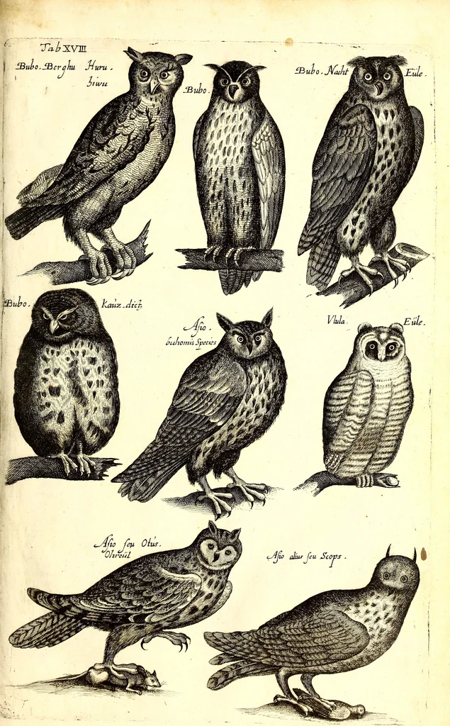 An illustration from Historiae naturalis de quadrupetibus libri : cum aeneis figuris; [Historiae naturalis de serpentibus libri II ; Historiae naturalis de insectis libri III ; Historiae naturalis de exanguibus aquaticis libri IV ; Historiae naturalis de piscibus et cetis libri V ; Historiae naturalis de avibus libri VI], 1650, leaf 88