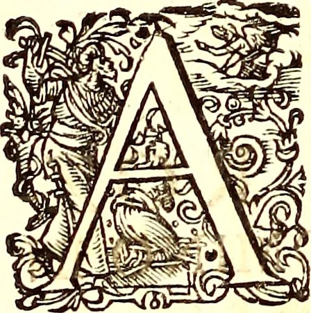An illustration from Historiae naturalis de quadrupetibus libri : cum aeneis figuris; [Historiae naturalis de serpentibus libri II ; Historiae naturalis de insectis libri III ; Historiae naturalis de exanguibus aquaticis libri IV ; Historiae naturalis de piscibus et cetis libri V ; Historiae naturalis de avibus libri VI], 1650, leaf 9