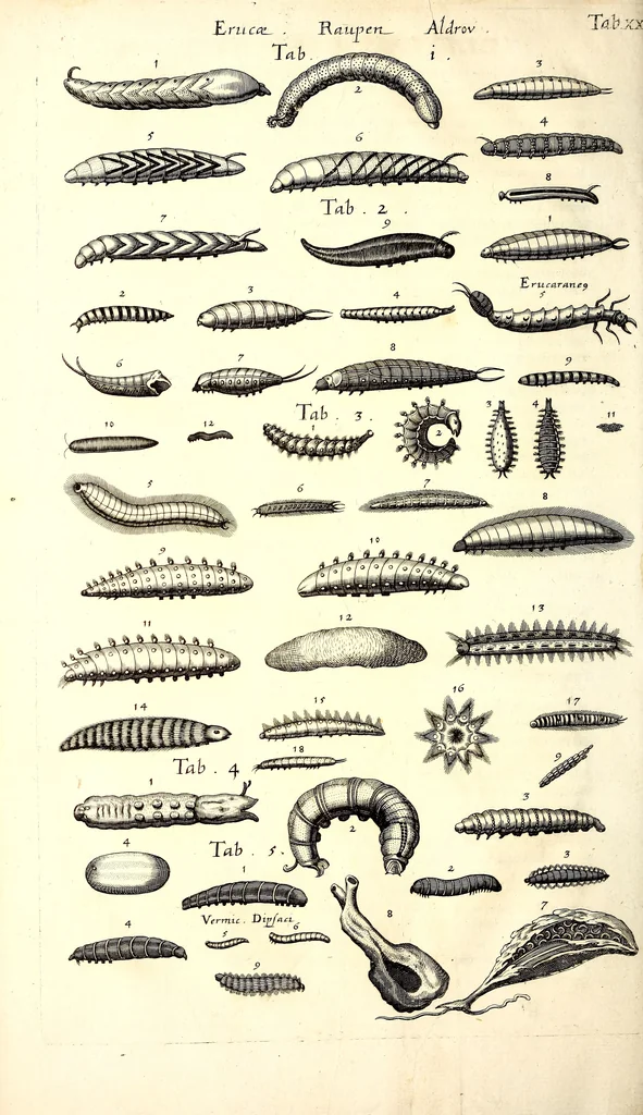 An illustration from Historiae naturalis de quadrupetibus libri : cum aeneis figuris; [Historiae naturalis de serpentibus libri II ; Historiae naturalis de insectis libri III ; Historiae naturalis de exanguibus aquaticis libri IV ; Historiae naturalis de piscibus et cetis libri V ; Historiae naturalis de avibus libri VI], 1650, leaf 191