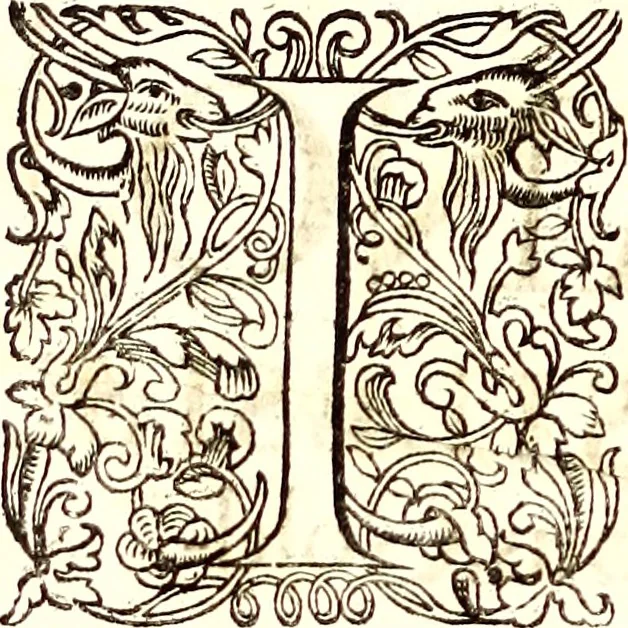 An illustration from Historiae naturalis de quadrupetibus libri : cum aeneis figuris; [Historiae naturalis de serpentibus libri II ; Historiae naturalis de insectis libri III ; Historiae naturalis de exanguibus aquaticis libri IV ; Historiae naturalis de piscibus et cetis libri V ; Historiae naturalis de avibus libri VI], 1650, leaf 7