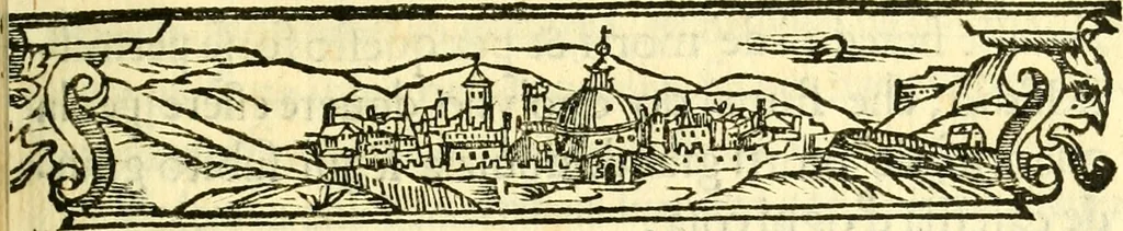 An illustration from Historia fiorentina, 1581, leaf 422