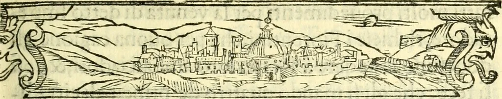 An illustration from Historia fiorentina, 1581, leaf 576