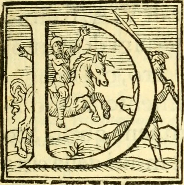 An illustration from Historia fiorentina, 1581, leaf 8