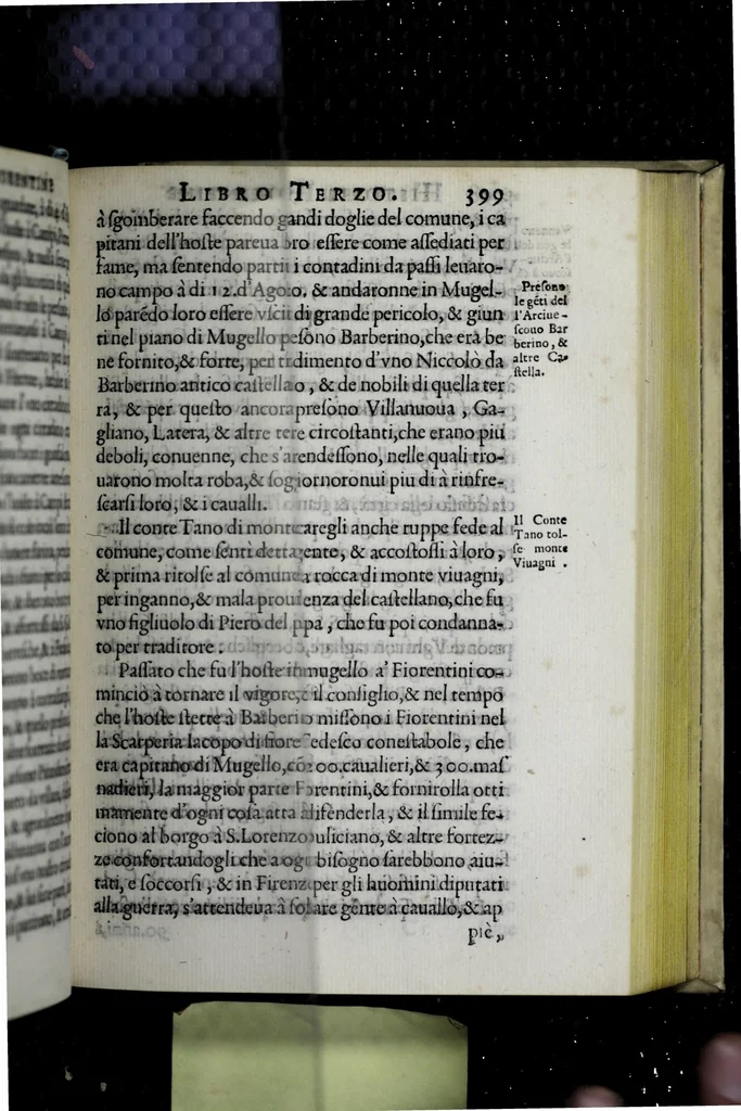 An illustration from Historia fiorentina, 1580, leaf 495