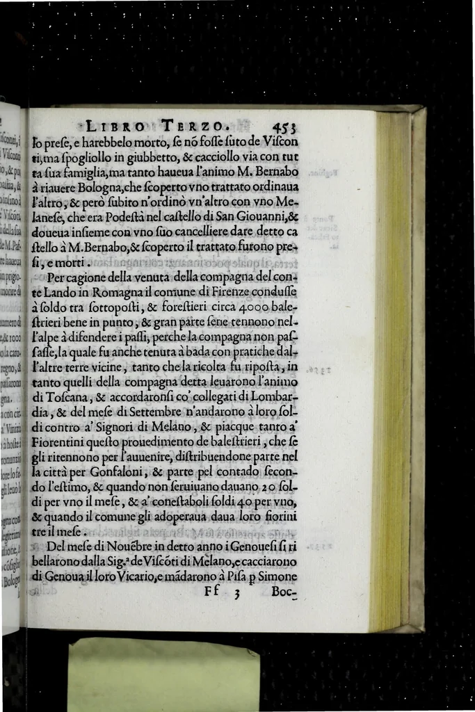 An illustration from Historia fiorentina, 1580, leaf 553