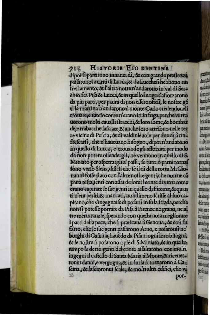 An illustration from Historia fiorentina, 1580, leaf 830